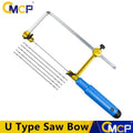 CMCP Adjustable Frame Sawbow U-shape Coping Jig Saw for Woodworking Craft Jewelry DIY Hand Tools Jeweler's Saw Frame