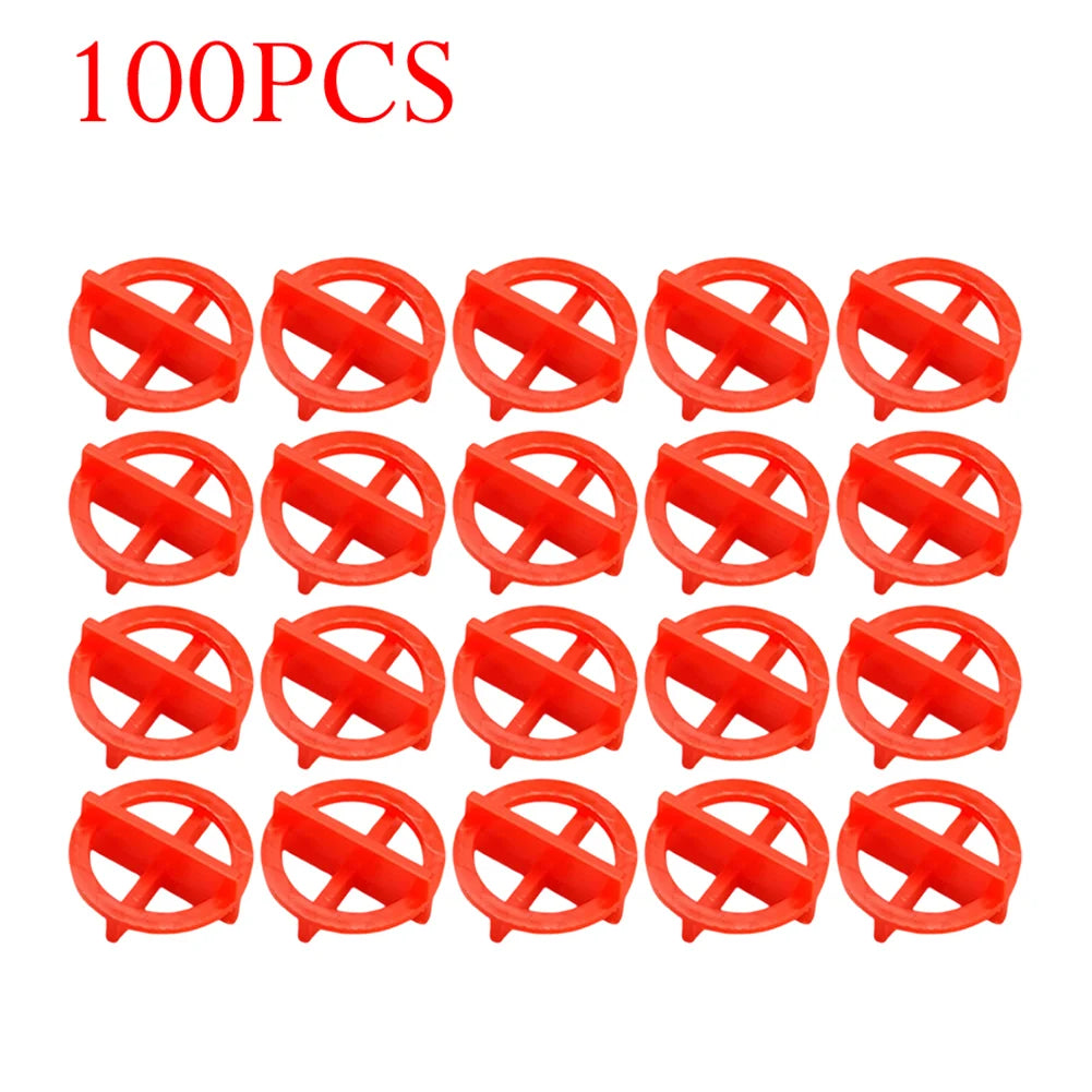 100Pcs Ceramic Tile Leveling System Spacers Clips Wedge For Tiling Fixing Floor Wall Gap Leveling System Construction Tool