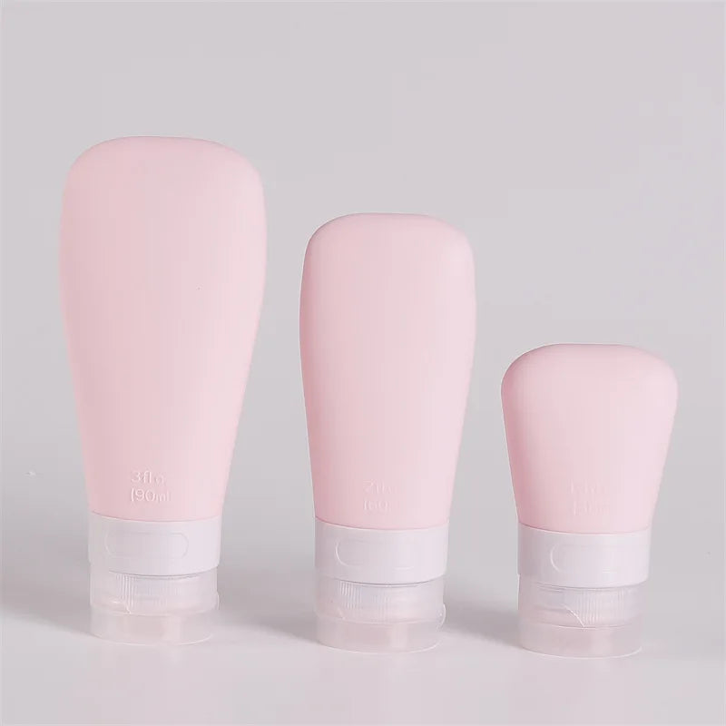 1Pc Empty Silicone Travel Packing Bottle Cosmetic Bottling for Lotion Shampoo Bath Container