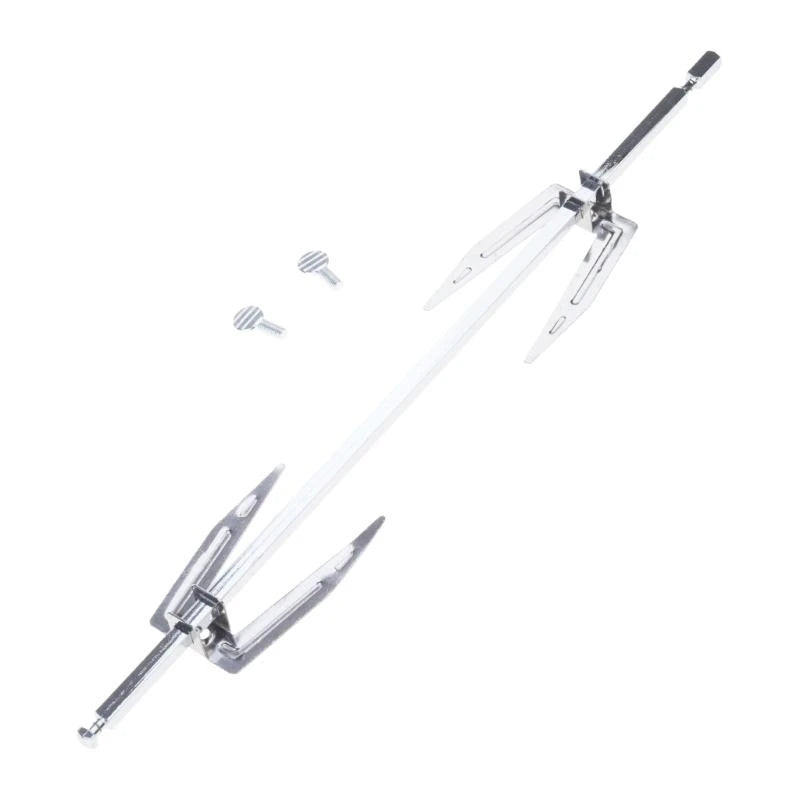 367A 28cm/34cm Rod Stainless Steel Rotary Roast Chicken Skewer Kitchen Barbecue Turkey Barbecue Forks for BBQ Outdoor