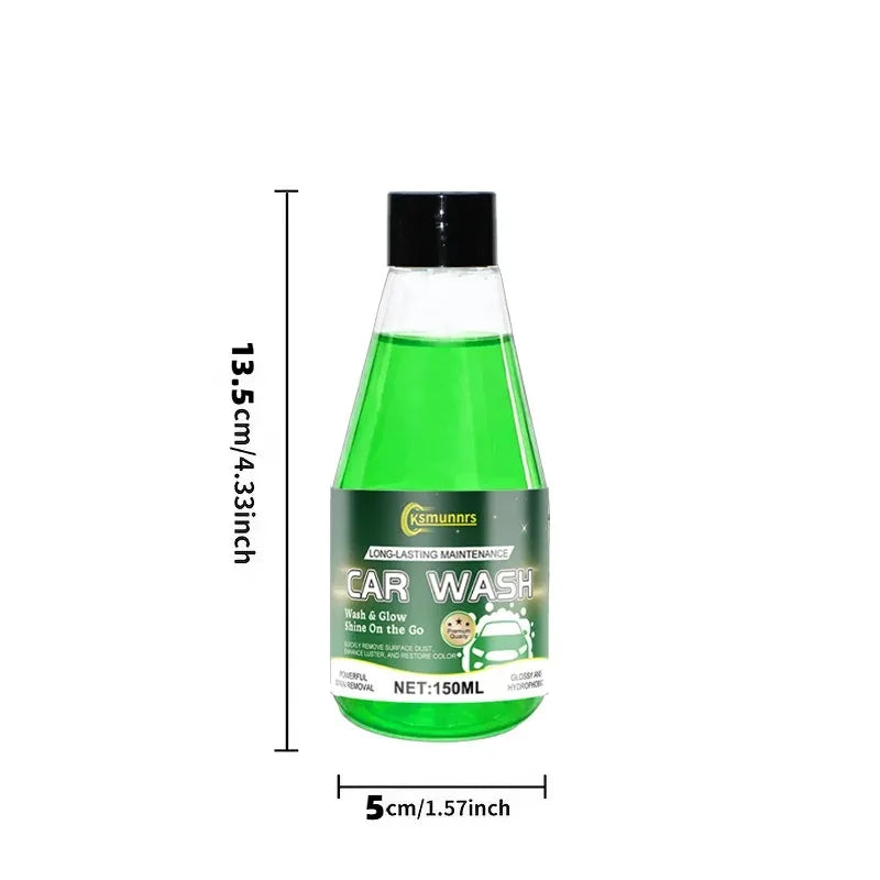 150ml Car Wash Wax Shampoo, High Foam Car Cleaning Soap, Removes Dirt and Grime, Enhances Gloss, Paint Protection and Ceramic Co