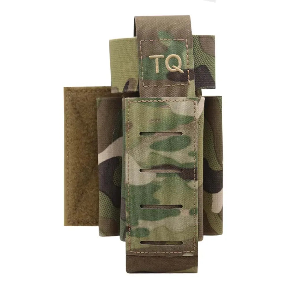 Outdoor Tactical Tourniquet Pouch TQ Holder Quick Deploy Trauma Kit Storage With Hook Loop Panel For Airsoft Combat Hunting Vest