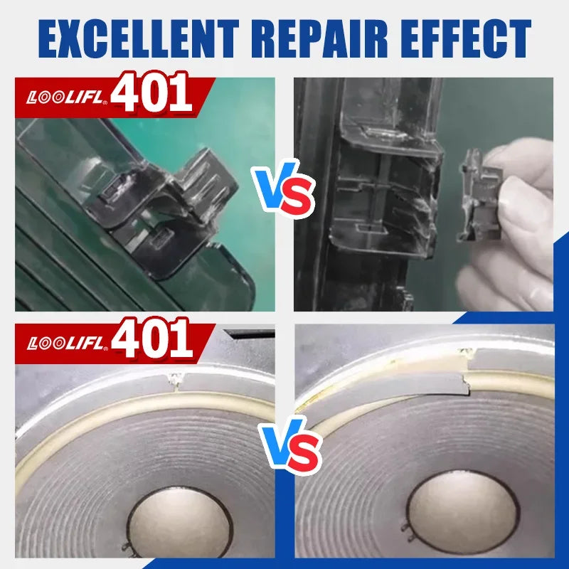 Newly upgraded 401 super glue, quick-drying in 3 seconds, suitable for industrial manufacturing and automobile maintenance.