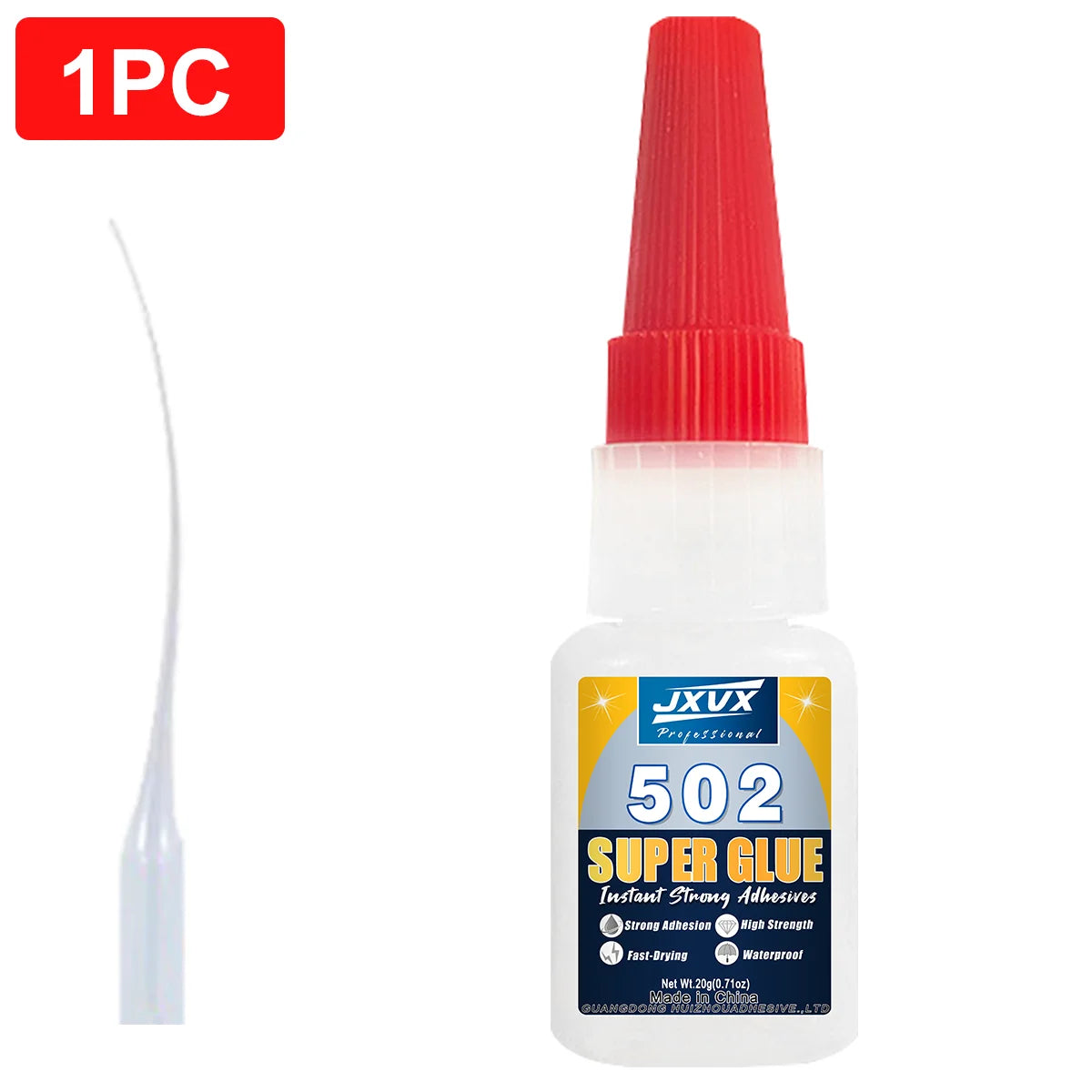 1-3pcs 50g High quality 502Super-Strong Instant Glue Transparent without whitening 5-second quick-dry Applicable to TWood Chair Cabinet Wooden fence Rubber.