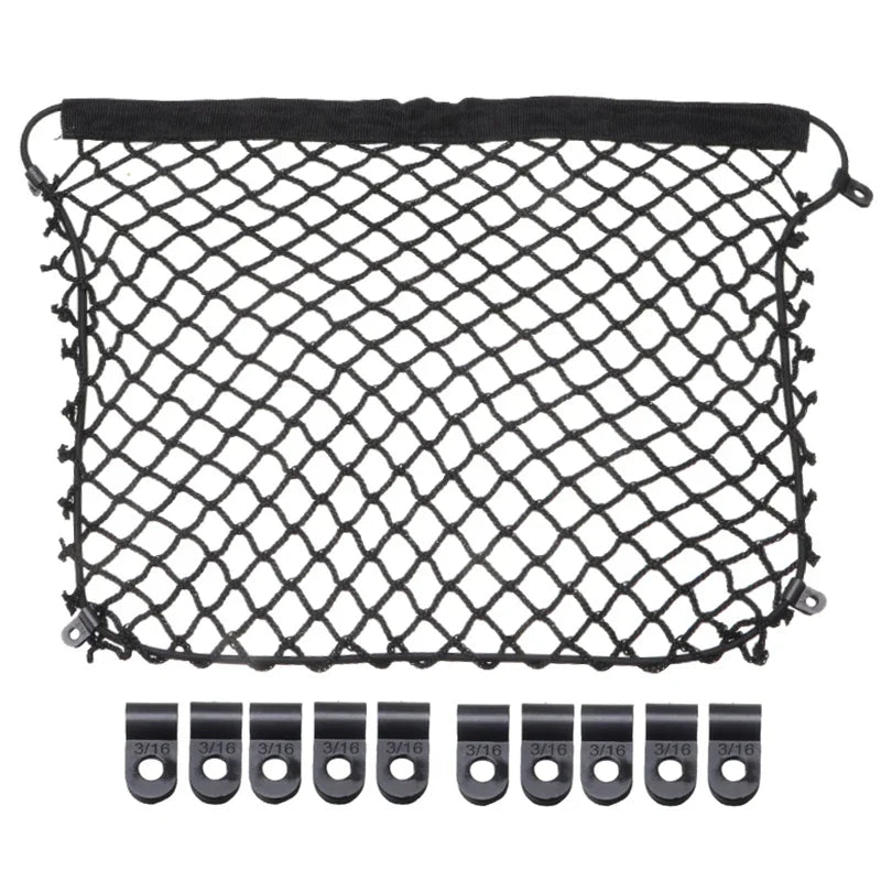 10Hooks Motorcycle Cargo Mesh Cargo Organiser Net Trunk Luggage Storage Vario Case Panniers R1200GS R1250GS F800GS F700GS F650GS