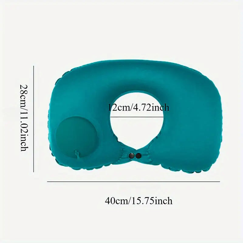 2025 New Inflatable Pillow Travel Portable Neck Protection Pillow Press Inflatable U-shaped Pillow Travel Storage Neck Pillow