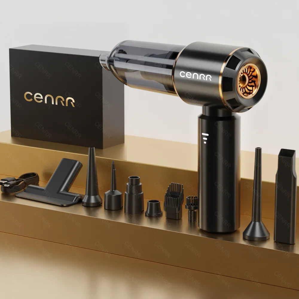 CENRR 360000PA Mini Car Vacuum Cleaner Cordless Powerful Wireless Car Cleaner HandHeld Portable Vacuum Cleaner Home Appliance