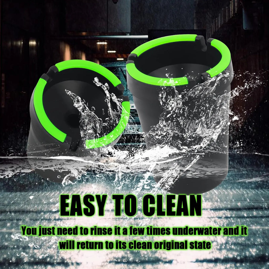 Universal Multifunctional Portable Car Ashtray with Lid, Smokeless Smell-Proof Cup Holder Ashtray for Auto Interior Accessories