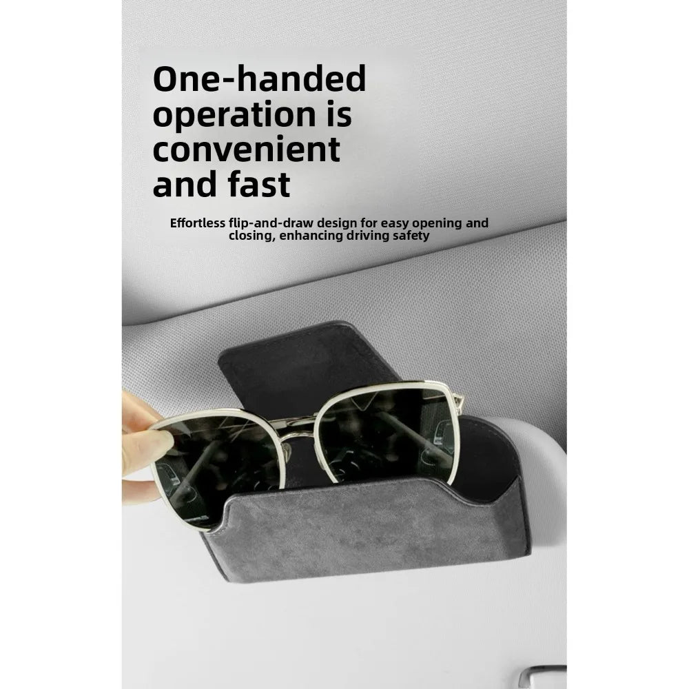 Car Visor Sunglasses Clip Eyeglasses Holder Sun Glasses Organizer Rack for Vehicle Interior Driver Seat Accessories
