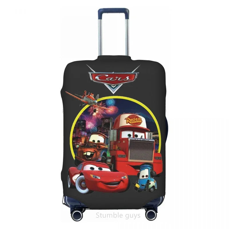 Elastic Luggage Cover Movie Print For 18-32 Inch Suitcases Dustproof Washable Anti-Scratch Travel Accessory For Air & Road Trips
