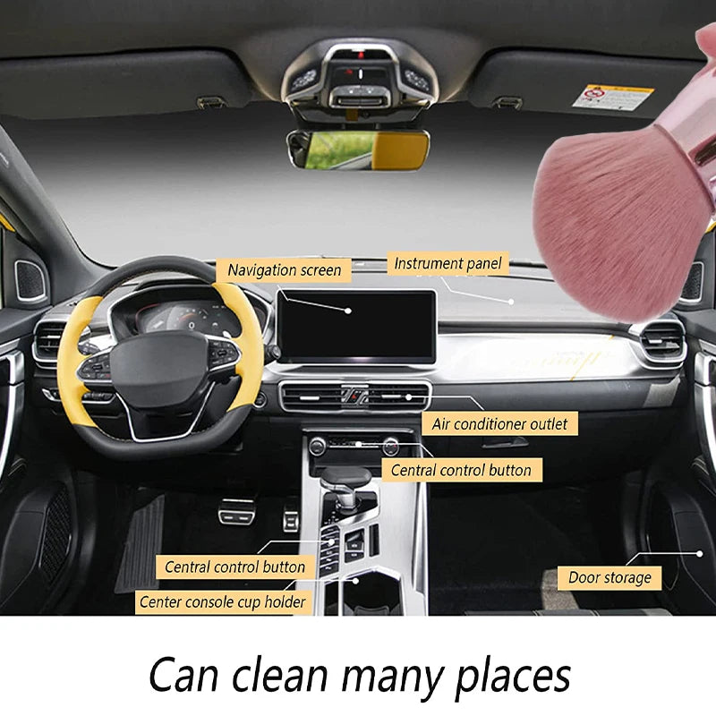 Car Cleaning Brushes Mini Duster Soft Bristles for Car Air Vent Auto Interior Detailing Brushes Cleaner Tool Scratch Free