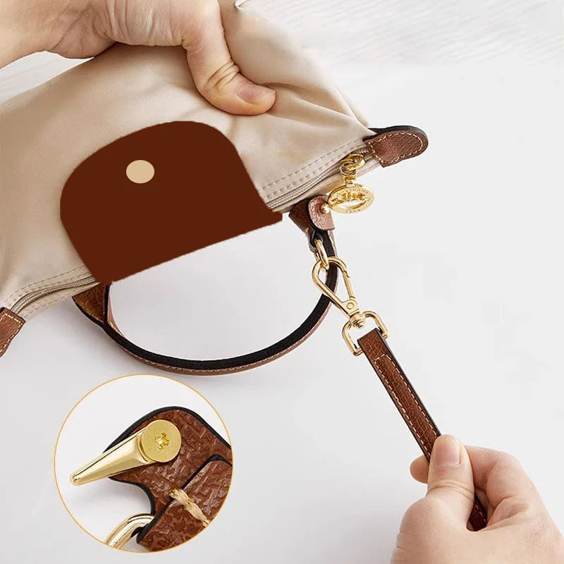Bag Strap For Longchamp Mini Bag Leather Replacement Crossbody Shoulder Strap Without Punching Modification Bag Accessories
