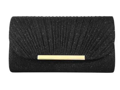 Women Evening Clutch Bag Female Crystal Day Clutch Wedding Purse Party Banquet Black Gold Silver Clutches Bag Sequin Shoulder
