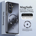 Plating Matte for Magsafe Magnetic Case for Samsung Galaxy Z Fold 8 Ultra 7 6 5 4 3 Wireless Charging Shockproof Protector Cover