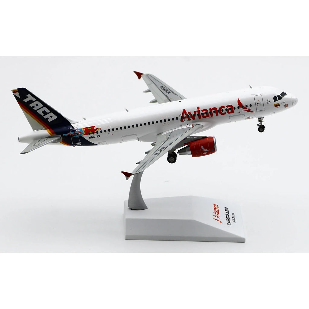 LH2431 Alloy Collectible Plane Gift JC Wings 1:200 Avianca TACA Retro Livery Airbus A320 Diecast Aircraft JET Model N567AV