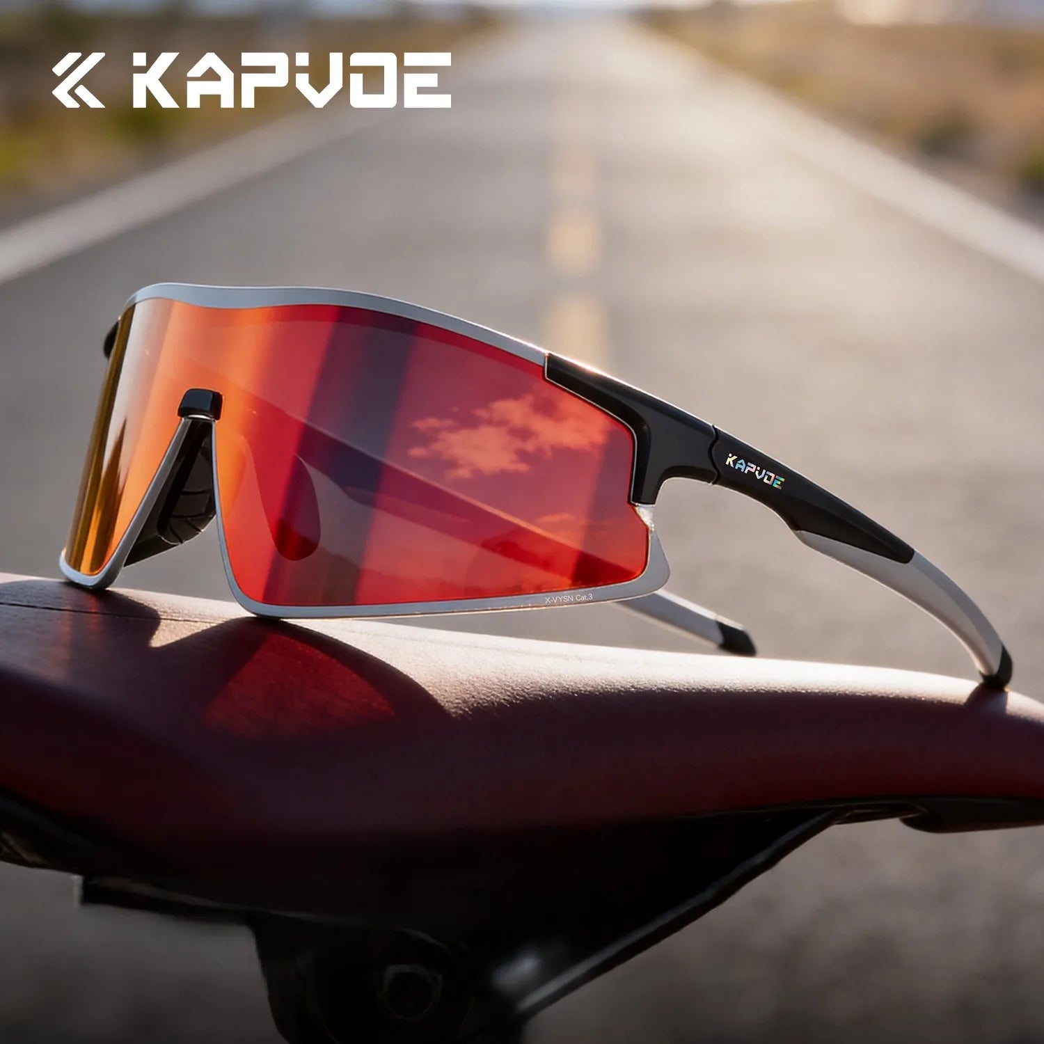 Kapvoe 2026 Hiking Eyewear Sports Sunglasses Photochromic Cycling Glasses Mountain Bicycle Goggles MTB Road Bike UV400 Eyewear