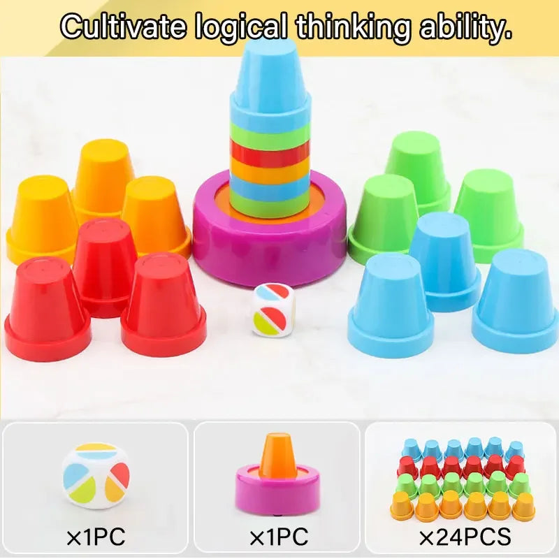 Color Matching Stacking Cup Logical Thinking Training slam cup game