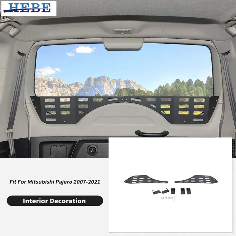 HEBE Tailgate Sill Storage Enclosure Car Window Storage Box For Mitsubishi Pajero 2007-2021 Accessories