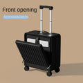 Small Suitcase 2026 Aluminium Frame Front Opening 16–20 inch Cabin Luggage Business Travel Trolley Suitcase for Men and Women