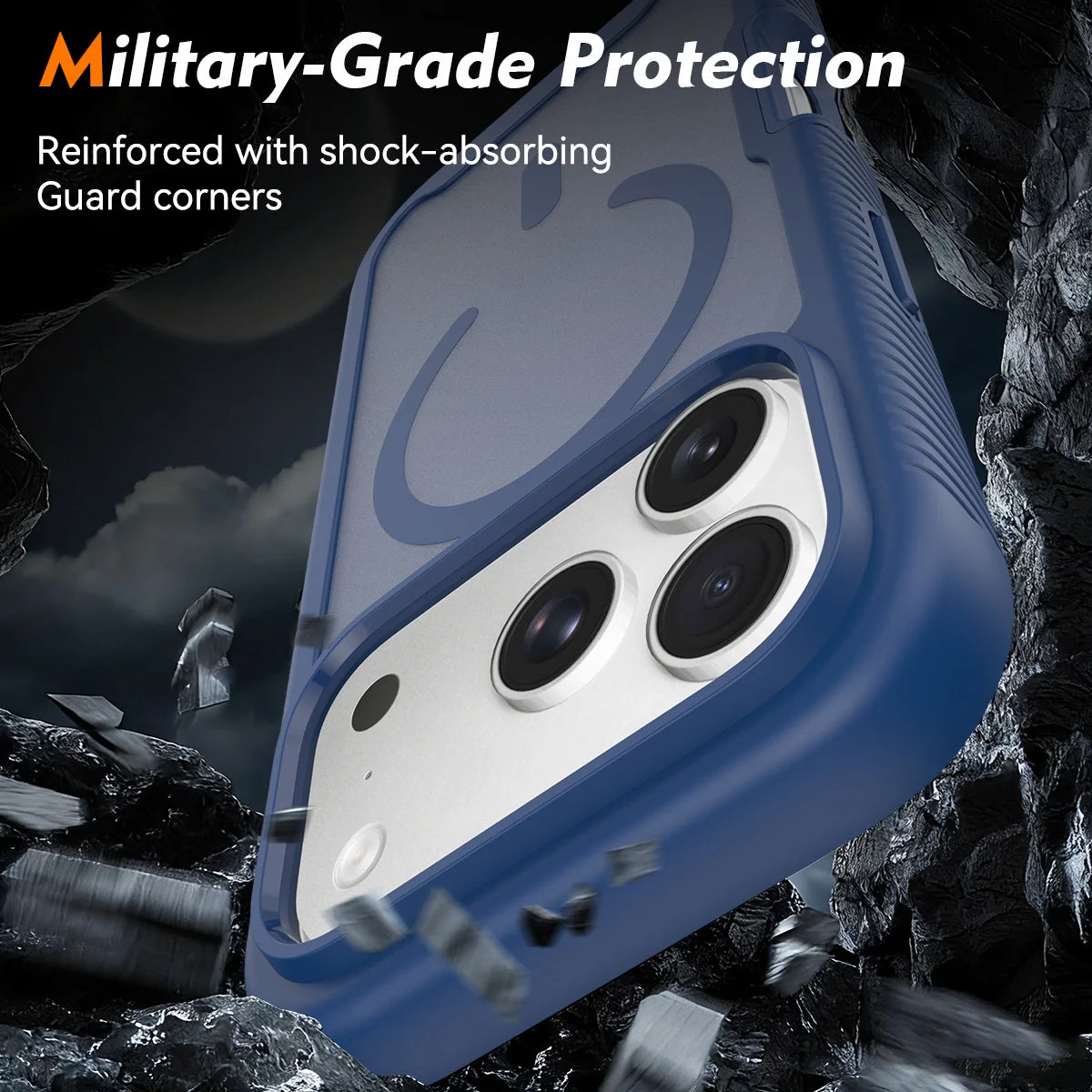 Translucent For MagSafe Magnetic Phone Case For iPhone Air 17 Pro Max 16E Military Grade Protection Anti-Fingerprint Matte Cover