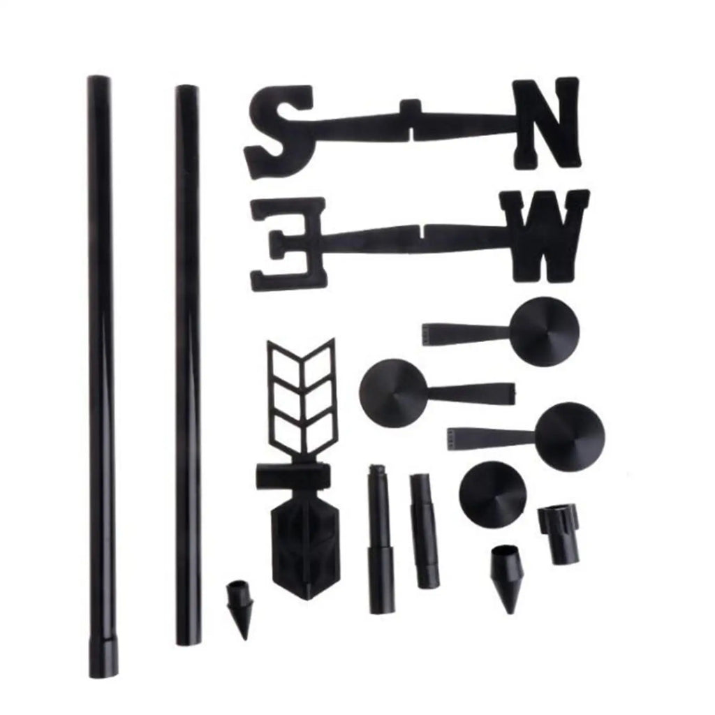 3-in-1 Weather Station Rain Gauge Thermometer Weather Vane for Yard Farm