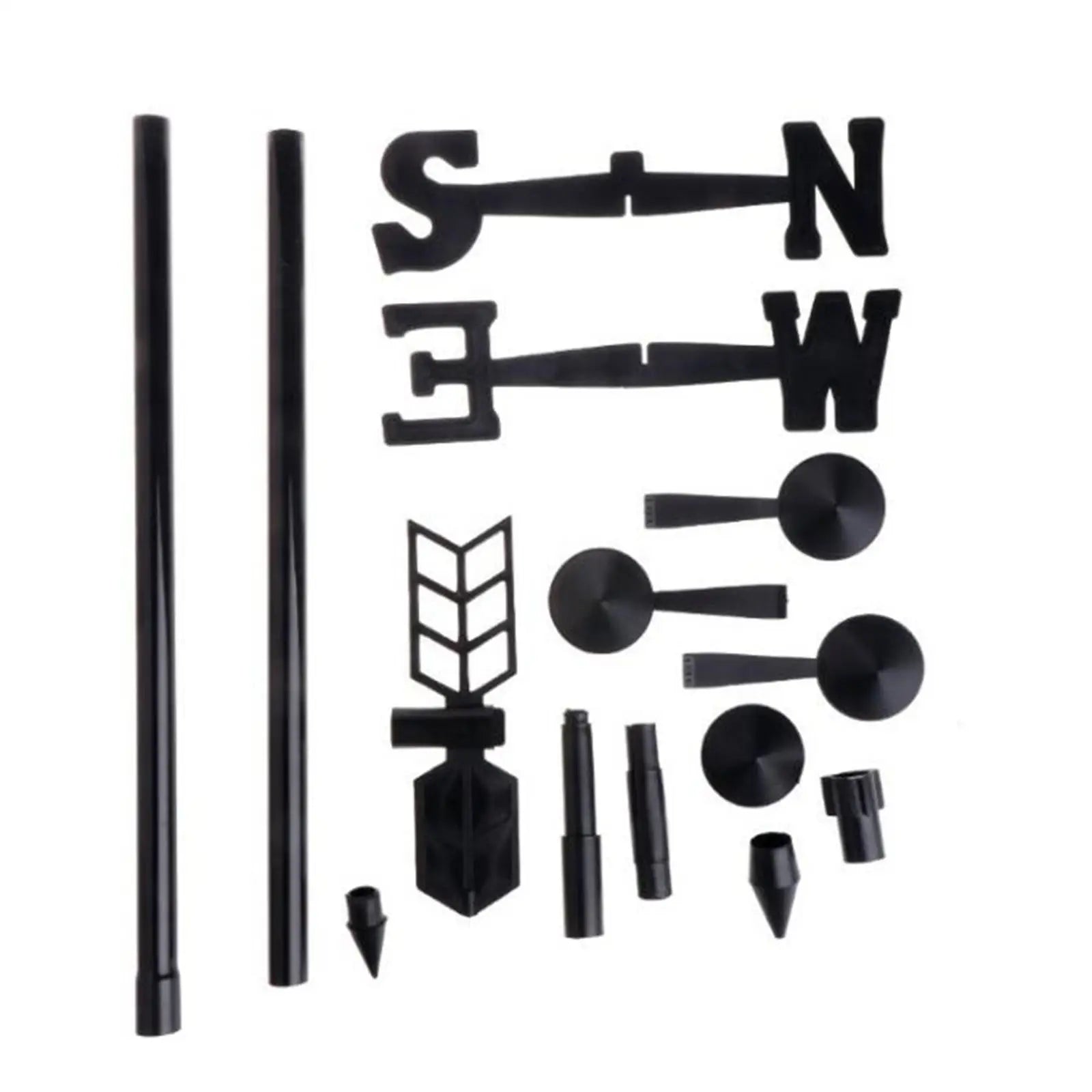 3-in-1 Weather Station Rain Gauge Thermometer Weather Vane for Yard Farm