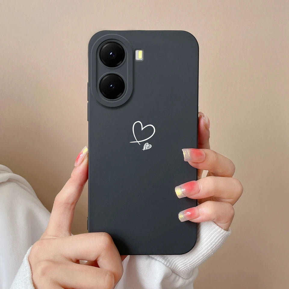 For Xiaomi Poco X7 Pro Case Lovely Bear Love Heart Shockproof Anti-fall Antifouling Luxury Shell For xiaomi poco x7 pro Coque