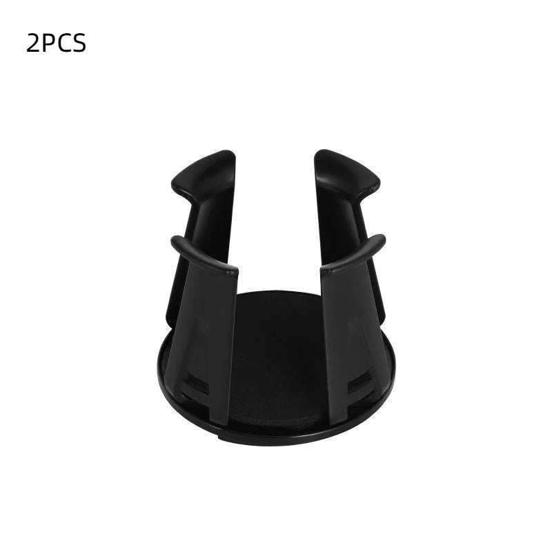 SU 1/2Pcs Car Beverage Holder Adhesive Cup Storage Rack Car Cup Bottle Holder Multifunction Drink Rack Auto Accessories Black