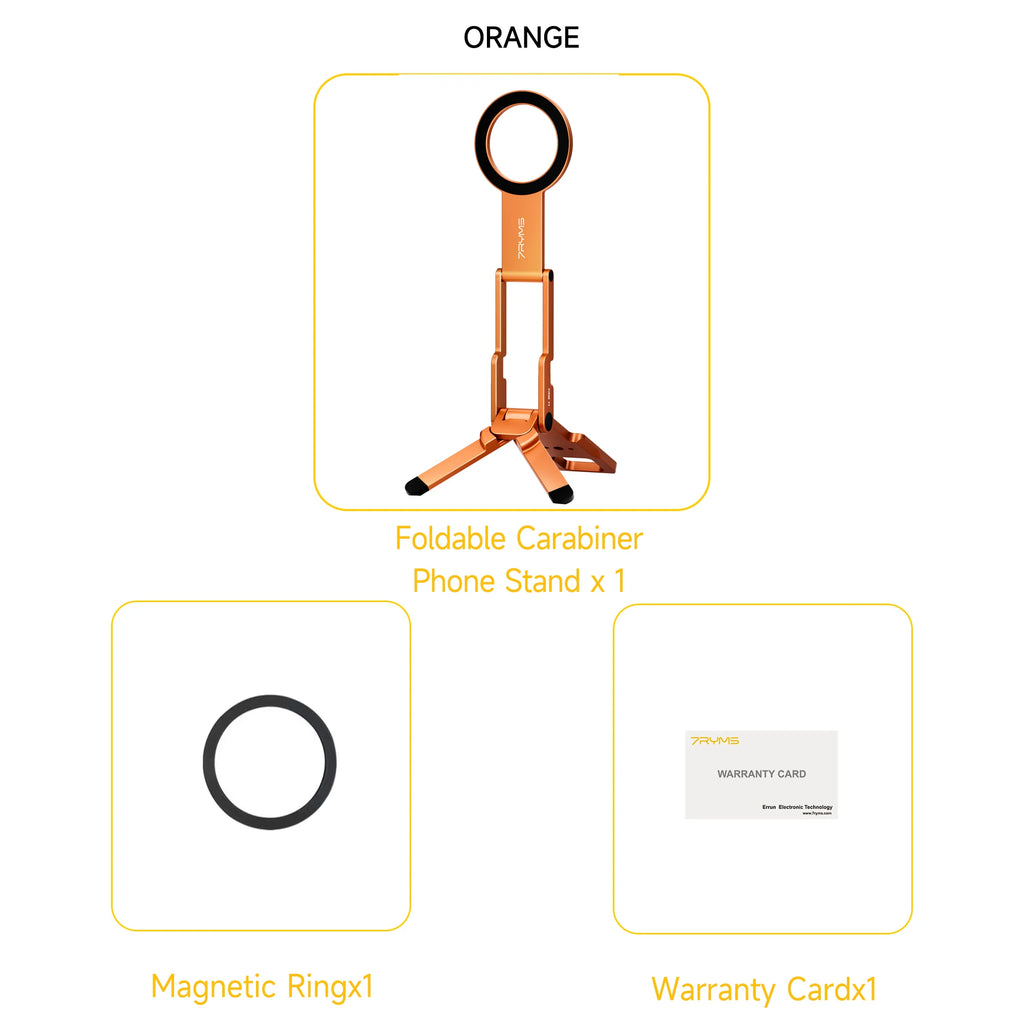 7RYMS 7Rig T1 Foldable Magnetic Phone Tripod Aluminium MagSafe Phone Holder with Hook for Smartphone Vlog Travel Video Recording