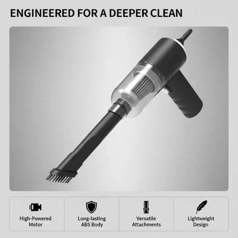 Wireless Car Vacuum Cleaner Quick Charge Portable High-Power Suction Cleaning Appliance Mini Wet and Dry Dual-use Vacuum Cleaner