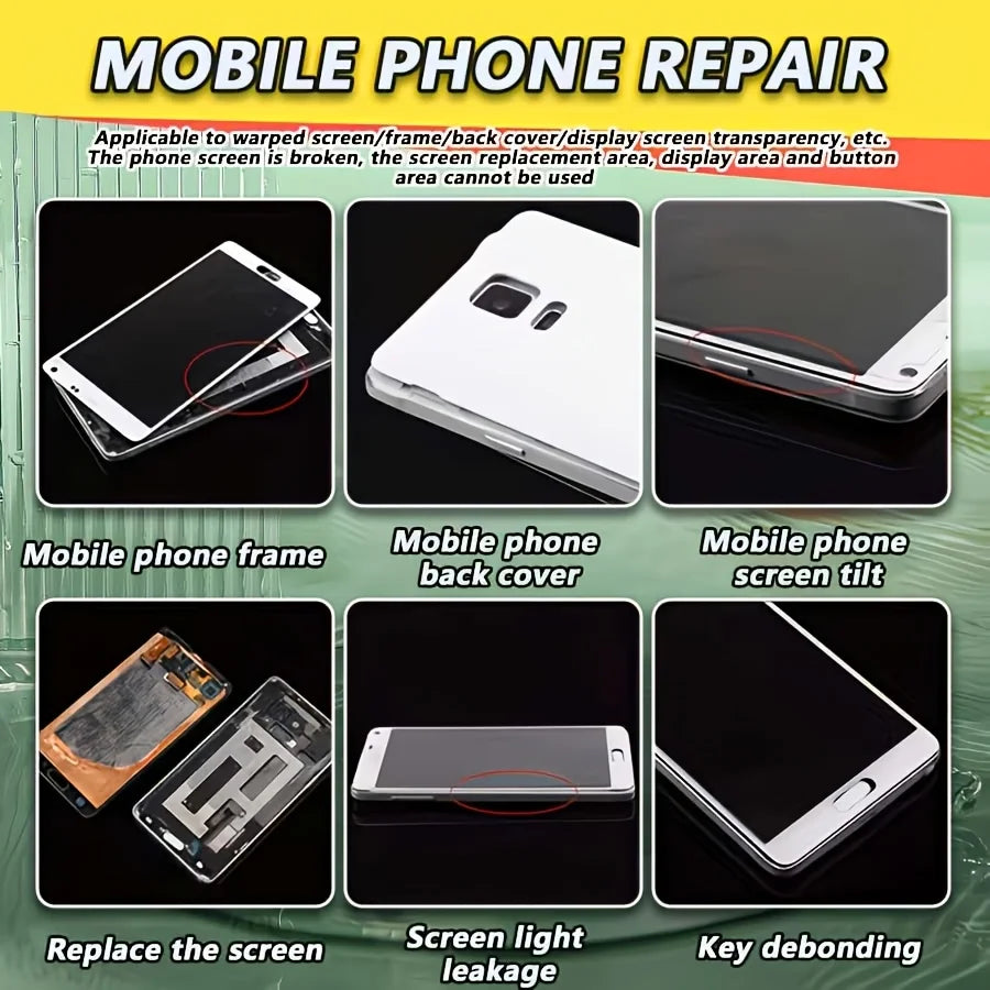 Newly Upgraded B7000 (50g Phone Adhesive) Waterproof Clear Resin Adhesive for Phone Repair