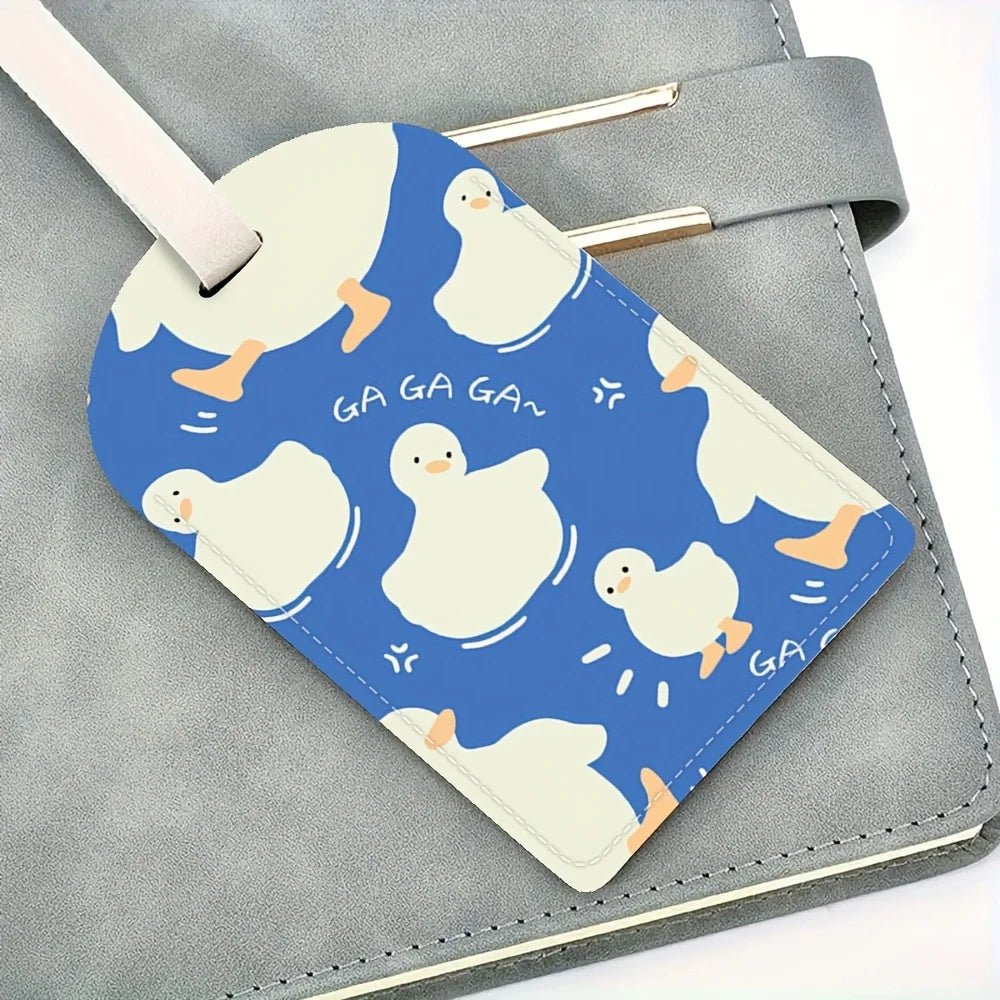 Luggage Tag Made of PU Material Designed to Be a Sturdy Id Tag for Your Travel Bags Perfect Gift Ideal for Use at Airports