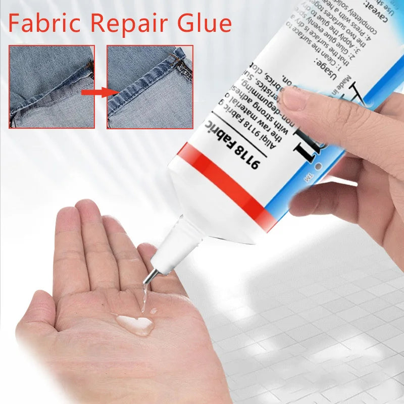 15/60ml Glue Fabric Sewing Glue Multi Sewing Adhesive Quick Dry Fabric Patching Glue Universal Clothing Repair Seam Sealers