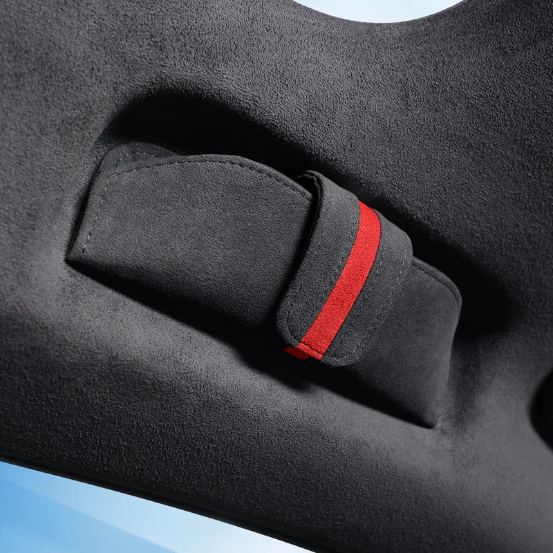 Alcantara Suede Magnetic attraction Car Glasses Case Storage Box Sunglasses Holder For ZEEKR 001