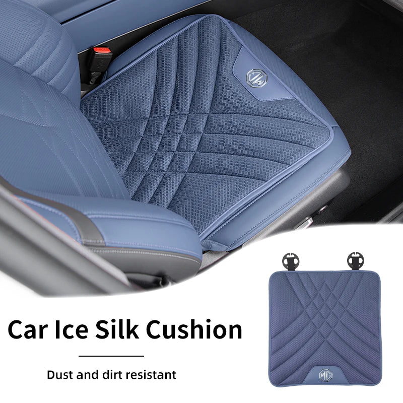 Car Ice Silk Seat Cushion Breathable Anti-Slip Pad Seat Cover Accessories For Morris Garages MG 3 5 6 7 HS ZS GS Hector TF GT ZR