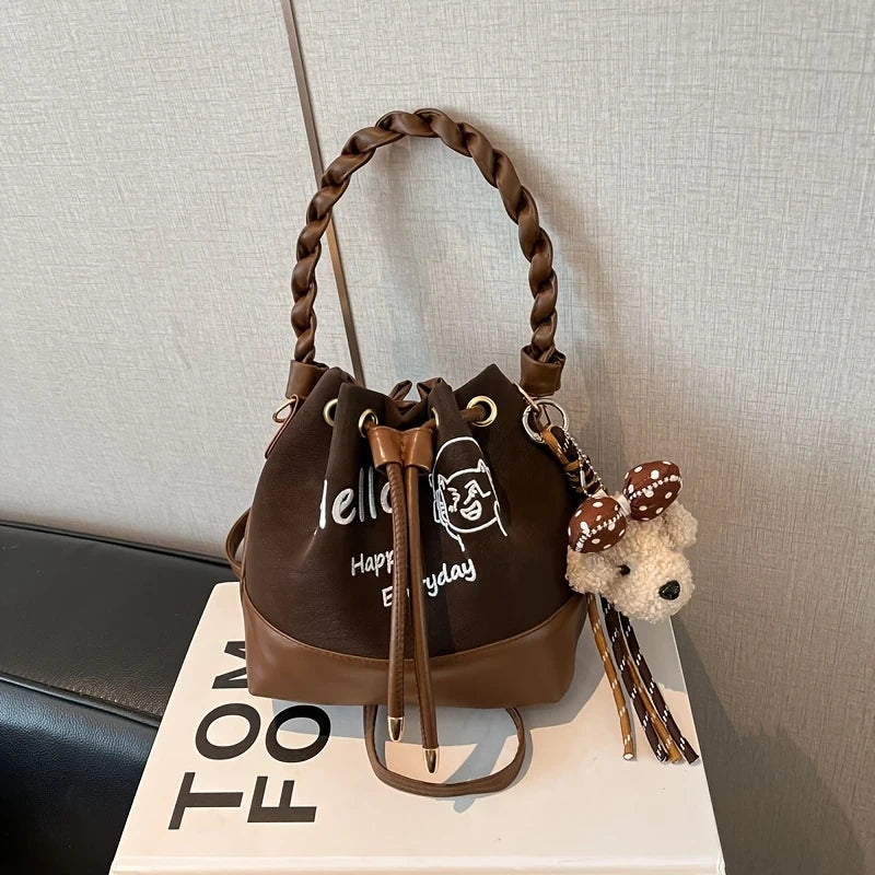 2026 New Arrival Women's Bag in Color Blocking Design - Trendy Retro Style, Versatile, Casual, Minimalist, Handheld & Crossbody