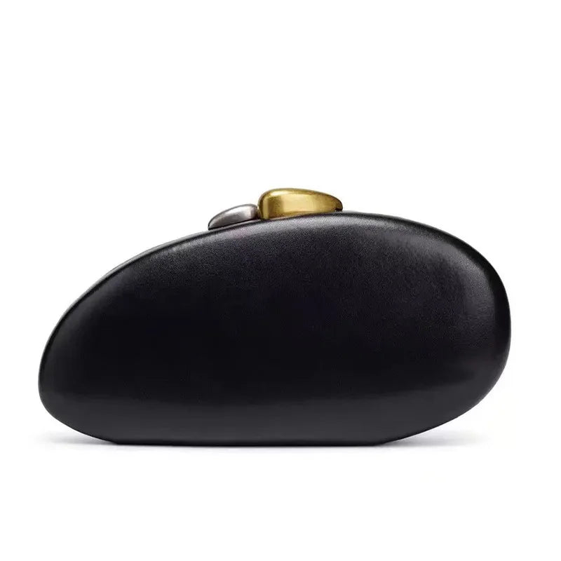 New shoulder oblique span bag, special-shaped shell pu bag, fashionable wedding dinner clutch bag, women's bag