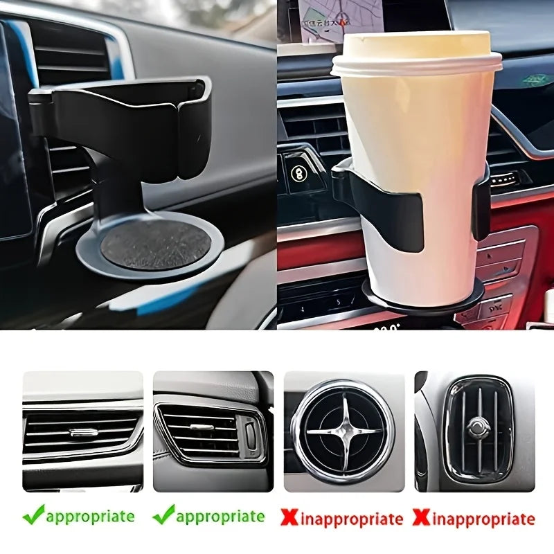 Car Air Vent Drink Cup Bottle Holder Auto Drink Rack Stand for Water Bottles & Ashtray Multifunctional Car Coffee Cup Holder