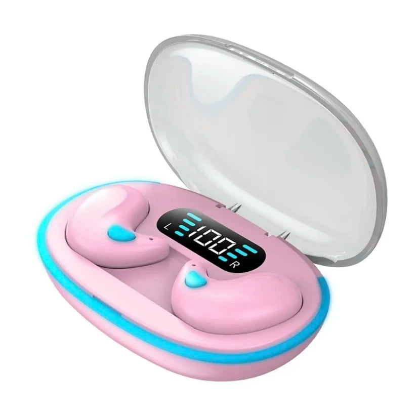 Painless Not In The Ear Sleep Earbuds Ultra Thin Invisible Wireless Headphones Noise Blocking Sleep Headphones for Insomnia