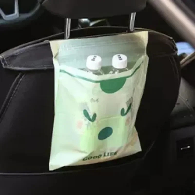 Hot 2/15pcs/pack Adhesive Car Trash Bag Disposable Car Interior Hanging Multi-Functional Clean Bag Small Plastic Bag Car Garbage