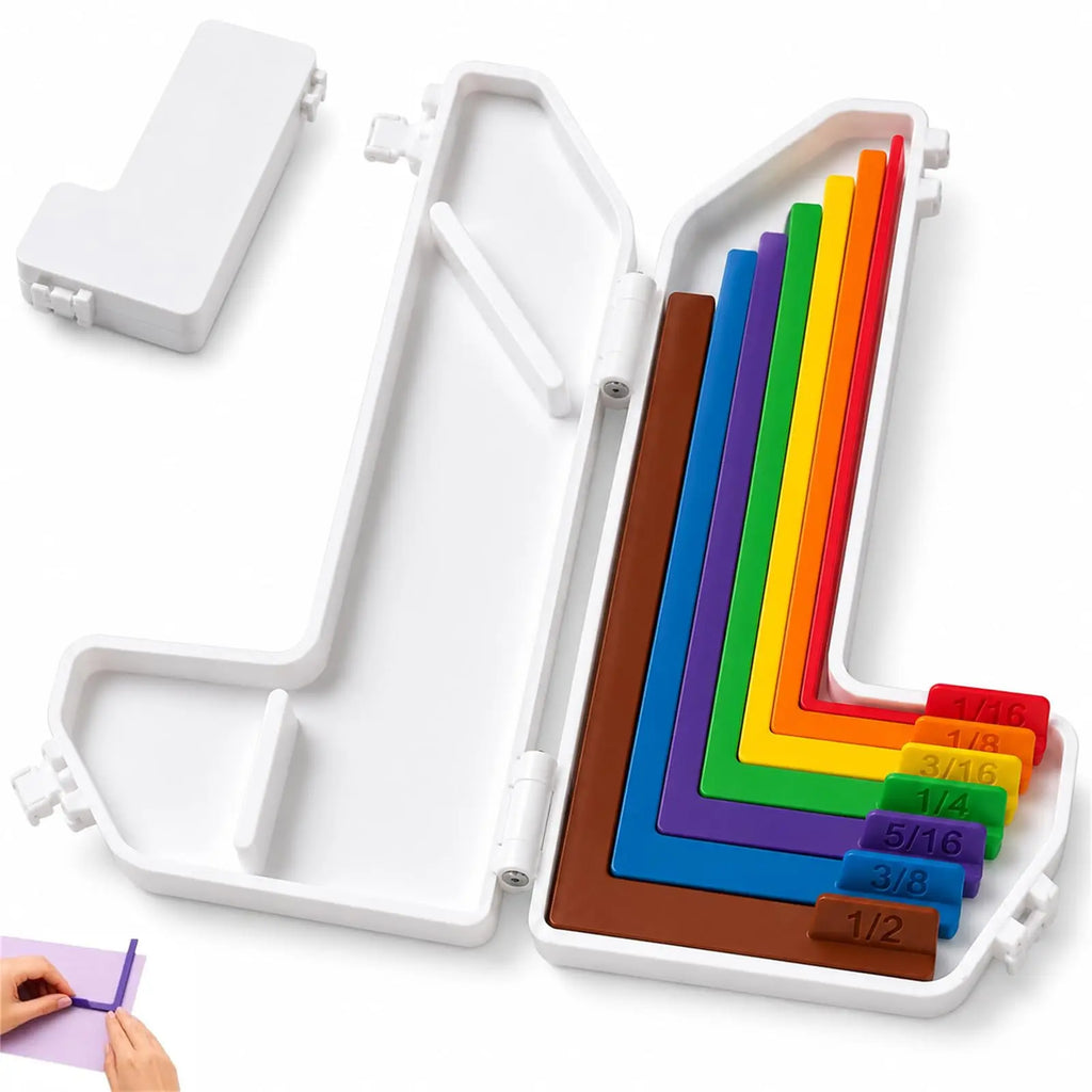 Paper Crafting Alignment Guides 7 Pcs Card Make Layering Spacers Color-Coded Scrapbooking Tools Ruler Multi-size Spacing Locator