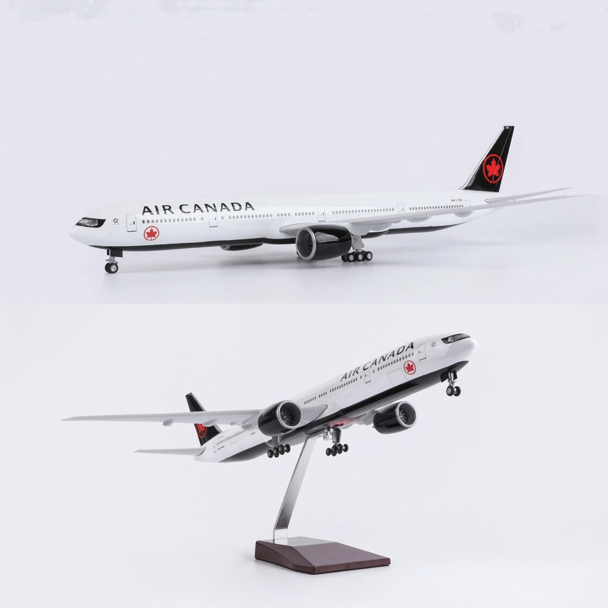 Model Aircraft Canada Airlines Model Toy 777 B777 1/157 Scale 47cm Airplane Model W Light &Wheel Diecast Plastic Resin Plane