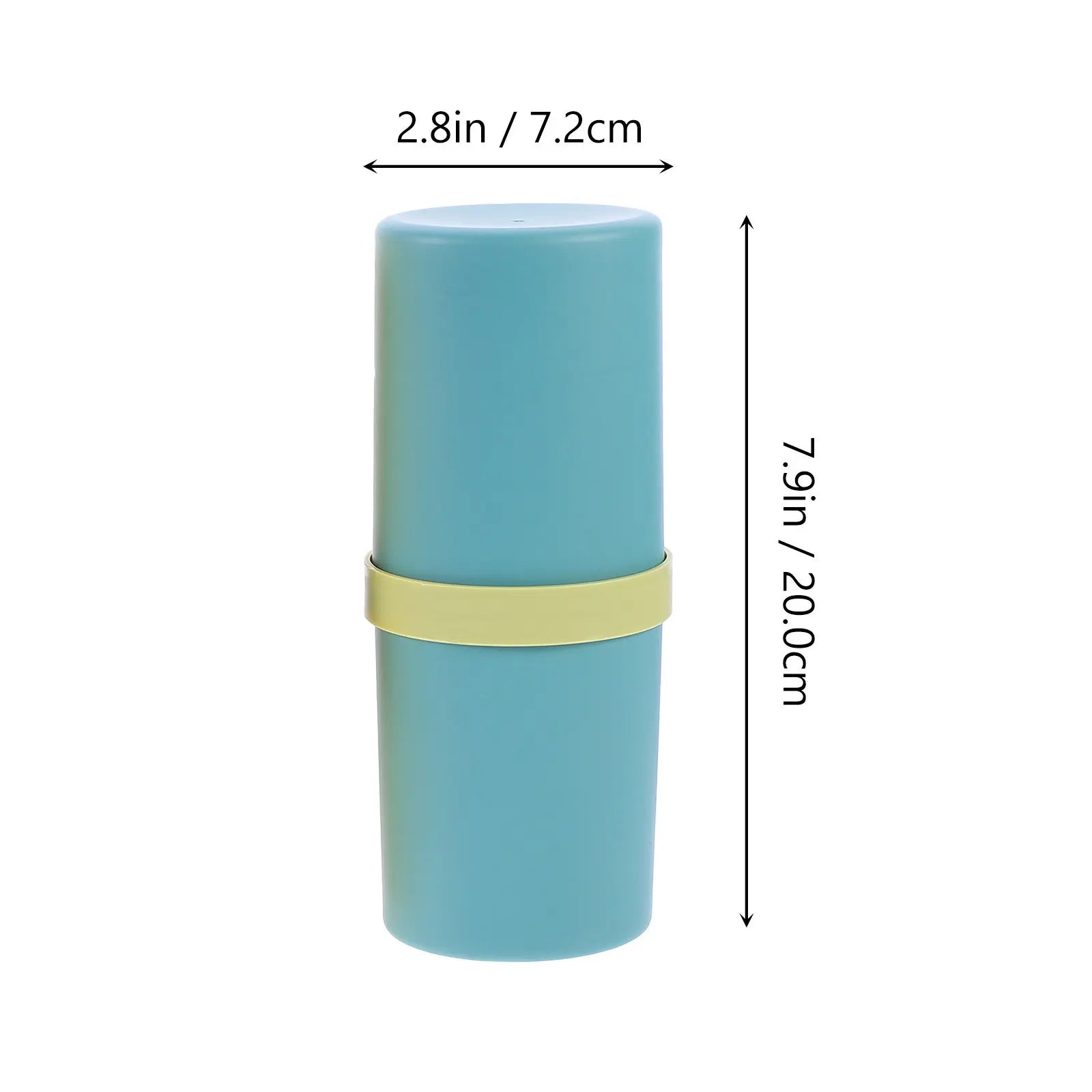 2Pcs PP Toothbrush Case Toothpaste Storage Box Lightweight Sealed Travel Toothbrush Holder with Matte Finish for Office Bathroom