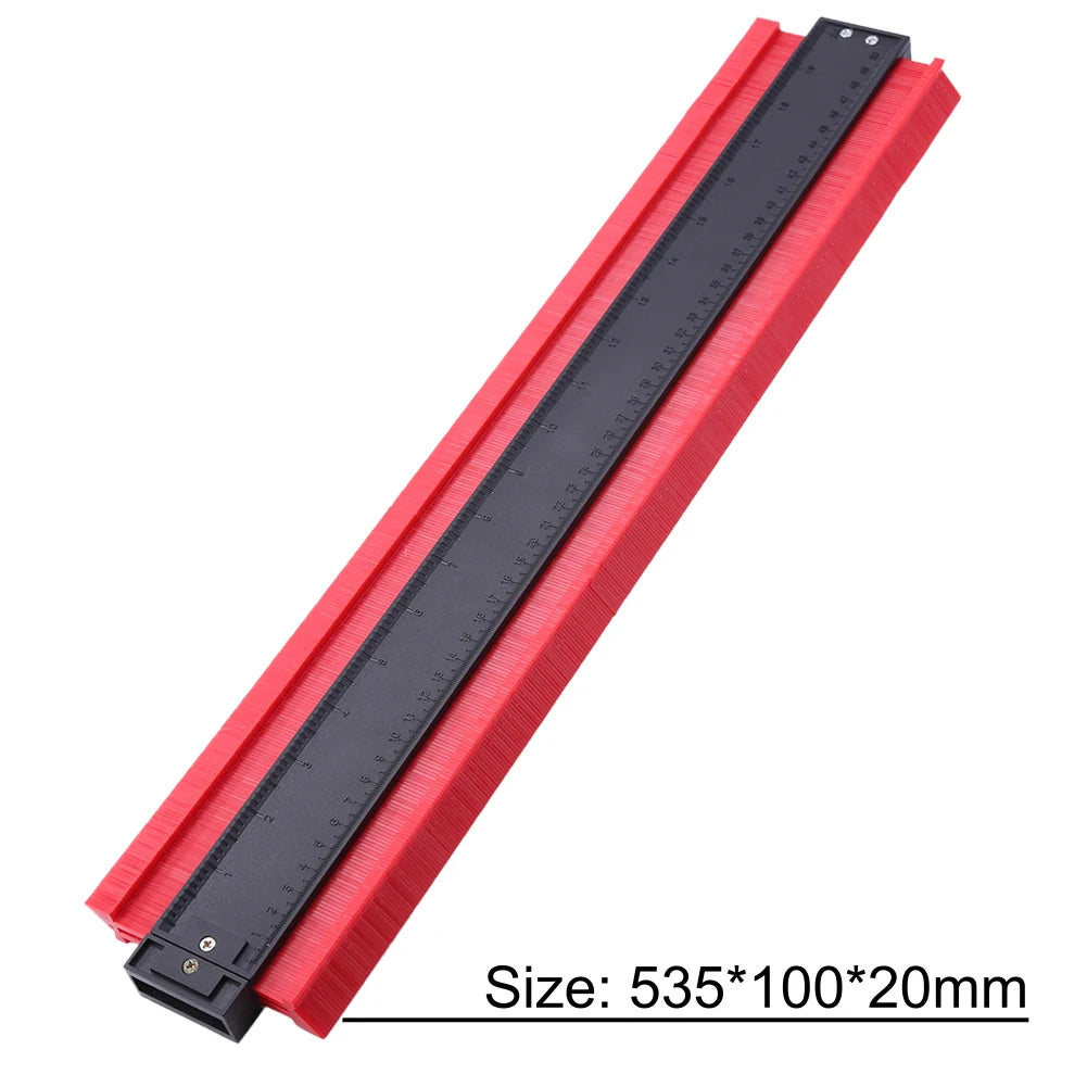 20 inch Shape Gauge Duplicator Profile Duplication Gauge Contour Template Plastic Contour Ruler Copy Duplicator Measuring Tool