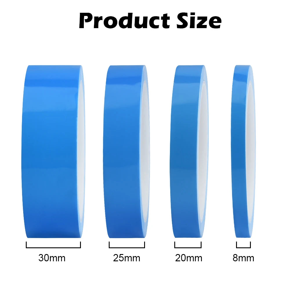 5m 10m Double Side Thermal Conductive Tape 8-30mm Width Blue Heat Transfer Tape Adhesive Cooling Heatsink for Computer CPU GPU