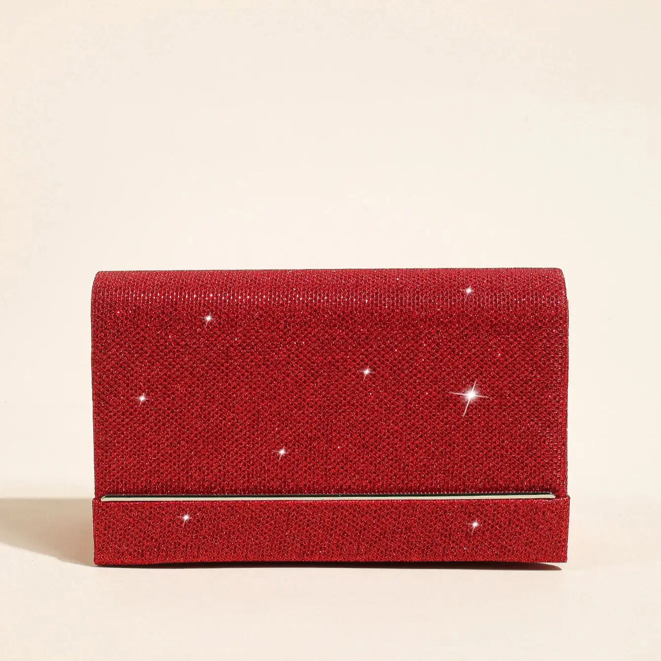 Elegant Evening clutch Bag.women's chain shoulder bag.glamorous light. small clutch bag.glitter square bag