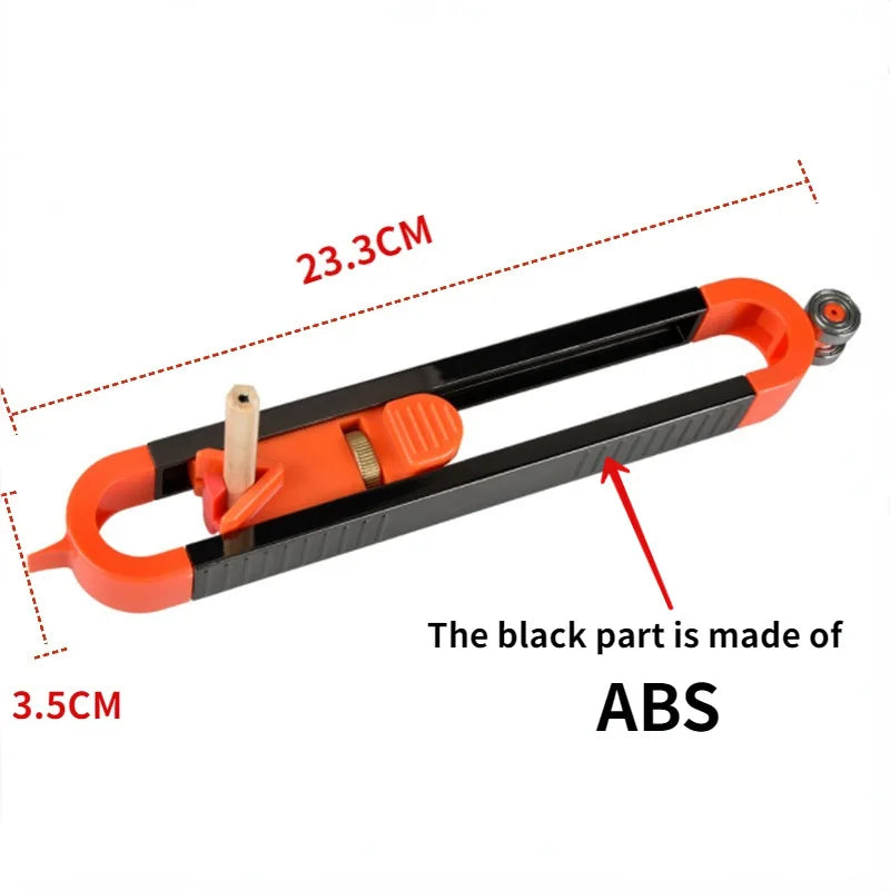 Profile Scribing Ruler Contour Gauge With Lock Adjustable Locking Precise Woodworking Measuring Gauge Measurement Tool