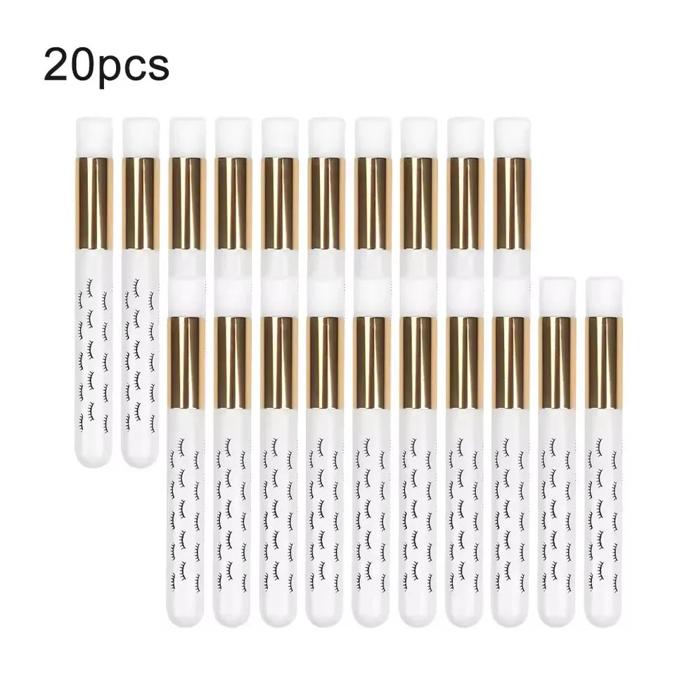 50/20/10pcs Eyelash Cleaning Brush Lash Shampoo Brush for Eyelash Extensions Peel Off Nose Pore Blackhead Remover Makeup Tool