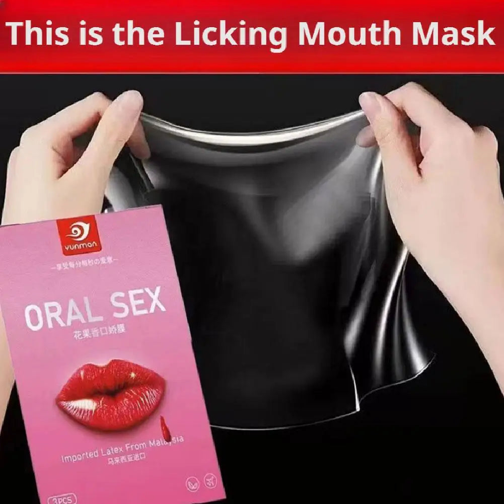 1/2 Packs Fruit Flavor Ultra-Thin Oral Sex Membrane Soft Vagina Anus Mouth Tongue Licking Penis Oral Sex Film Couples Sex Game