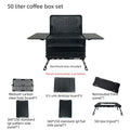 DOTWISE 50L Camping Storage Box Set Aluminum Alloy Camping Coffee Box Trunk Expandable IGT Box Modular Combo